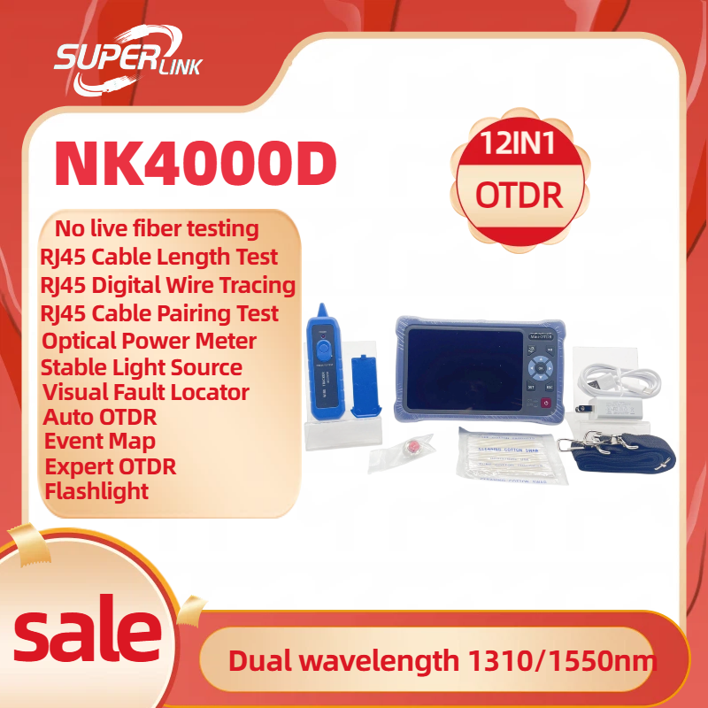 Optical Time Domain Reflectometer Otdr 1310 1550Nm - Novker 12-in-1 Mini OTDR NK4000D Optisches