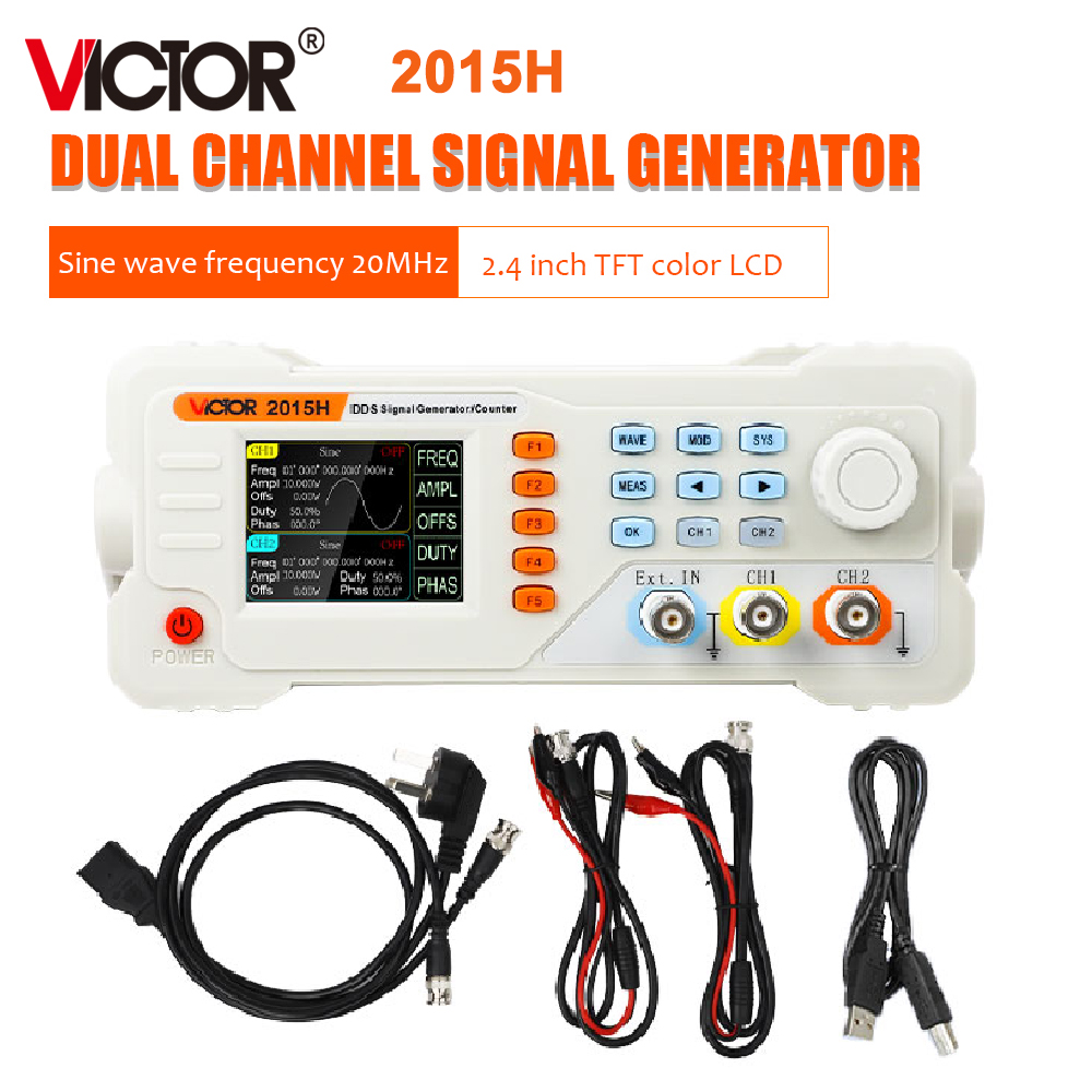 Dual Channel Arbitrary Waveform Function Generator 60Mhz - RuoShui 2015H 2040H 2060H Wellenform-Signalgenerator DDS