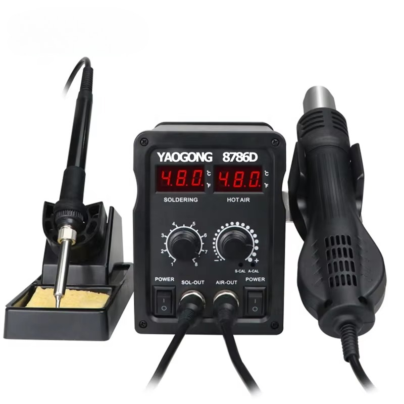 YAOGONG 8786D 2-in-1 digitale  – Smd Rework Station Hot Air Soldering 2 In 1 Bewertung und Preis